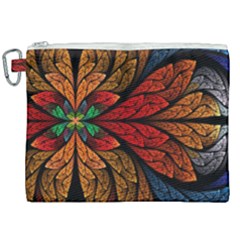 Fractals, Floral Ornaments, Rings Canvas Cosmetic Bag (xxl) by nateshop