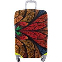 Fractals, Floral Ornaments, Rings Luggage Cover (large) by nateshop