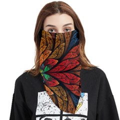 Fractals, Floral Ornaments, Rings Face Covering Bandana (triangle) by nateshop