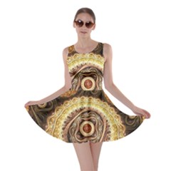 Fractals, Floral Ornaments, Waves Skater Dress