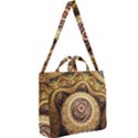 Fractals, Floral Ornaments, Waves Square Shoulder Tote Bag View2