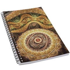 Fractals, Floral Ornaments, Waves 5 5  X 8 5  Notebook by nateshop