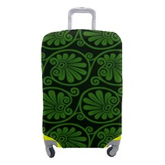 Green Floral Pattern Floral Greek Ornaments Luggage Cover (small)