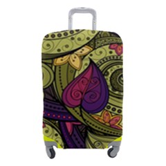 Green Paisley Background, Artwork, Paisley Patterns Luggage Cover (small) by nateshop
