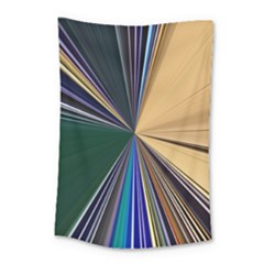 Blue Hexagon Pattern Small Tapestry