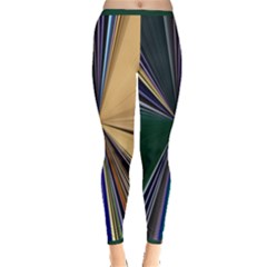 Zig Zag Pattern Geometric Design Inside Out Leggings