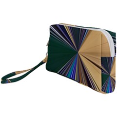 Zig Zag Pattern Geometric Design Wristlet Pouch Bag (small) by Cemarart