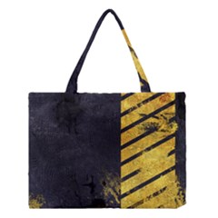Grunge Lines Stone Textures, Background With Lines Medium Tote Bag by nateshop