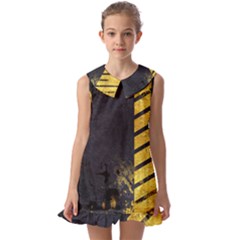  Kids  Pilgrim Collar Ruffle Hem Dress