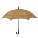 Light Wooden Texture, Wooden Light Brown Background Hook Handle Umbrellas (Large) View3