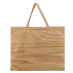 Light Wooden Texture, Wooden Light Brown Background Zipper Large Tote Bag by nateshop