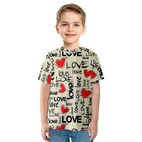 Love Abstract Background Love Textures Kids  Sport Mesh T-shirt by nateshop