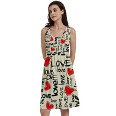 Love Abstract Background Love Textures Classic Skater Dress by nateshop