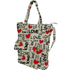 Love Abstract Background Love Textures Shoulder Tote Bag by nateshop