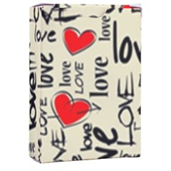 Love Abstract Background Love Textures Playing Cards Single Design (rectangle) With Custom Box by nateshop