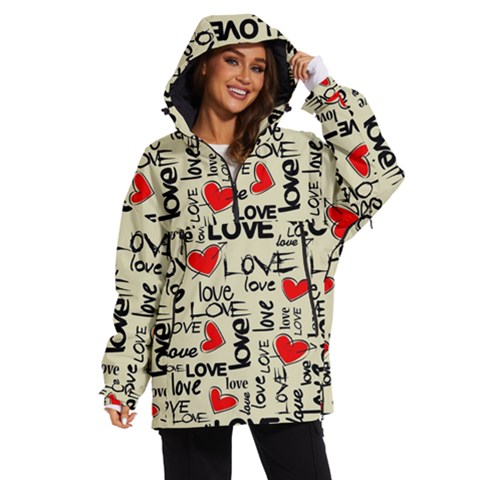 Love Abstract Background Love Textures Women s Ski And Snowboard Jacket