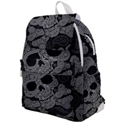 Paisley Skull, Abstract Art Top Flap Backpack by nateshop