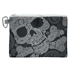 Paisley Skull, Abstract Art Canvas Cosmetic Bag (xl) by nateshop