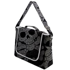 Paisley Skull, Abstract Art Box Up Messenger Bag by nateshop