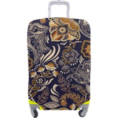 Paisley Texture, Floral Ornament Texture Luggage Cover (large) by nateshop