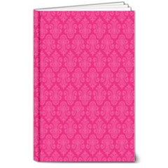 Pink Pattern, Abstract, Background, Bright 8  X 10  Hardcover Notebook