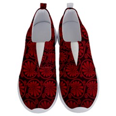 Red Floral Pattern Floral Greek Ornaments No Lace Lightweight Shoes