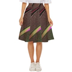 Flower Patterns Pattern Beige Green Classic Short Skirt by Proyonanggan