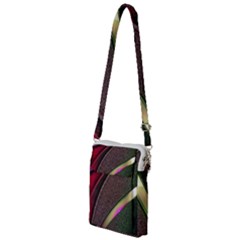 Texture Abstract Curve  Pattern Red Multi Function Travel Bag by Proyonanggan