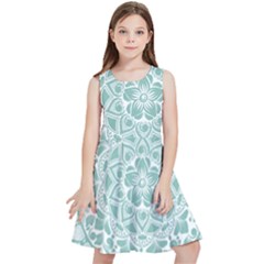 Round Ornament Texture Kids  Skater Dress by nateshop