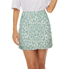 Round Ornament Texture Mini Front Wrap Skirt by nateshop