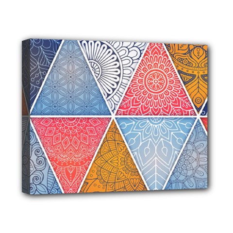 Texture With Triangles Canvas 10  X 8  (stretched) by nateshop