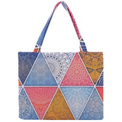 Texture With Triangles Mini Tote Bag by nateshop