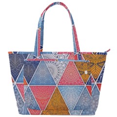 Texture With Triangles Back Pocket Shoulder Bag  by nateshop