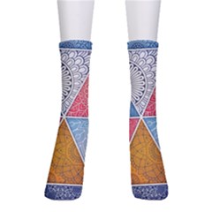 Texture With Triangles Crew Socks