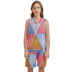 Texture With Triangles Kids  Basketball Mesh Set by nateshop