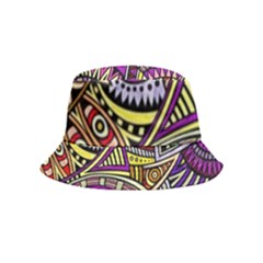 Violet Paisley Background, Paisley Patterns, Floral Patterns Bucket Hat (kids) by nateshop