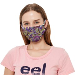 Violet Paisley Background, Paisley Patterns, Floral Patterns Crease Cloth Face Mask (adult) by nateshop