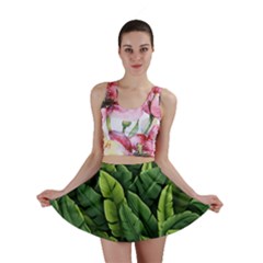 Green Leaves Mini Skirt by goljakoff