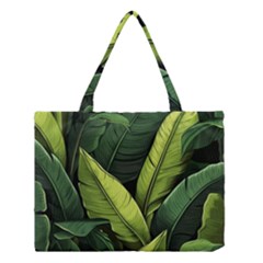 Banana Leaves Pattern Medium Tote Bag