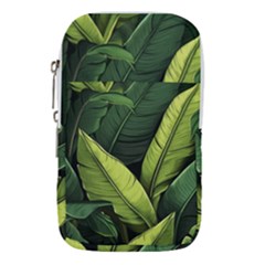 Banana Leaves Pattern Waist Pouch (large) by goljakoff