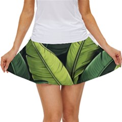 Banana Leaves Pattern Women s Skort by goljakoff