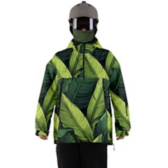 Banana Leaves Pattern Men s Ski And Snowboard Waterproof Breathable Jacket by goljakoff