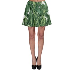 Tropical leaves Skater Skirt