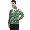 Tropical leaves Men s Bomber Jacket View3
