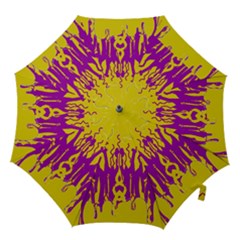 Yellow And Purple In Harmony Hook Handle Umbrellas (medium) by pepitasart