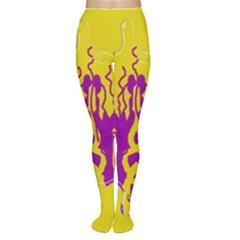 Yellow And Purple In Harmony Tights