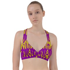 Yellow And Purple In Harmony Sweetheart Sports Bra