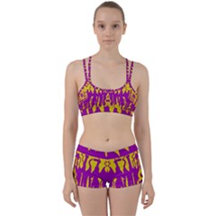 Yellow And Purple In Harmony Perfect Fit Gym Set