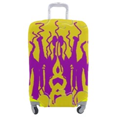 Yellow And Purple In Harmony Luggage Cover (medium)