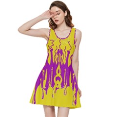 Yellow And Purple In Harmony Inside Out Racerback Dress by pepitasart